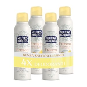 Neutro Roberts Deodorante Spray Fresco Giallo 4 x 150 ml