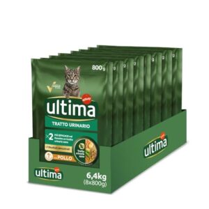 Ultima, Crocchette gatti, Tratto urinario Pollo, 8 x 800gr