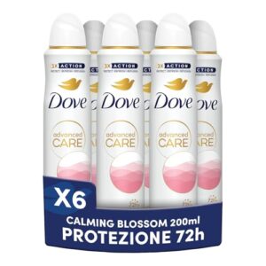 Dove Deodorante Spray Calming Blossom, 6 x 200ml