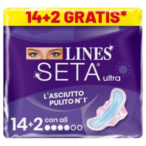 Lines Seta Ultra con Ali, 16 assorbenti giorno