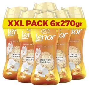 Lenor Profumatore per Bucato, Oro e Fiori Di Vaniglia, 6 x 270gr