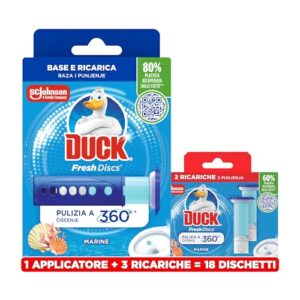 Duck Fresh Discs, 1 Applicatore + 18 Dischetti Gel