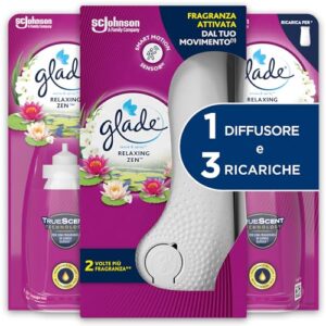 Glade Sense & Spray, Relaxing Zen, 1 Base + 3 Ricariche